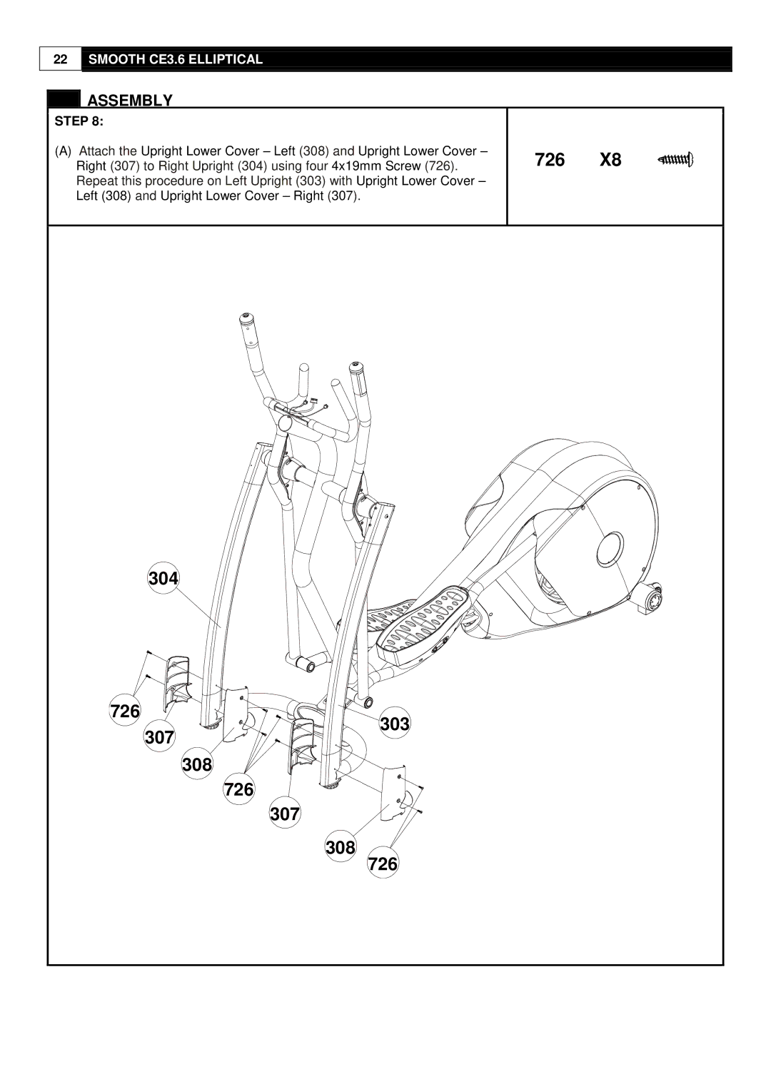 Smooth Fitness CE-3.6 user manual 726 