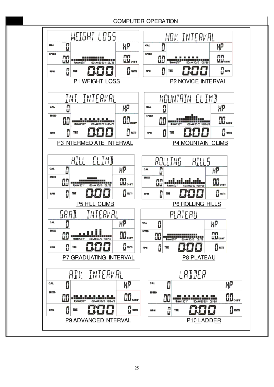 Smooth Fitness CE-8.0LC owner manual 