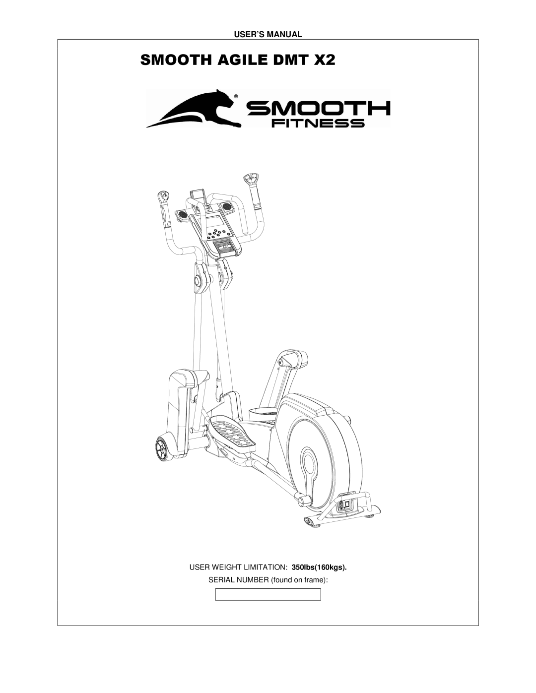 Smooth Fitness DMT X2 user manual Smooth Agile DMT 