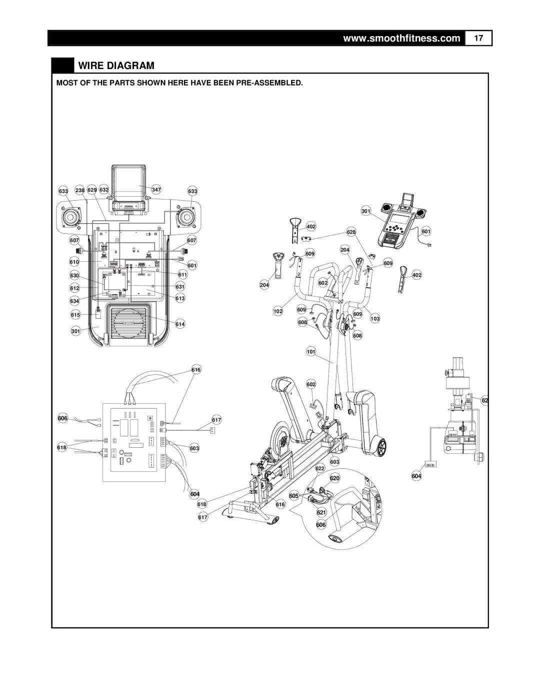 Smooth Fitness DMT X2 user manual Wire Diagram 