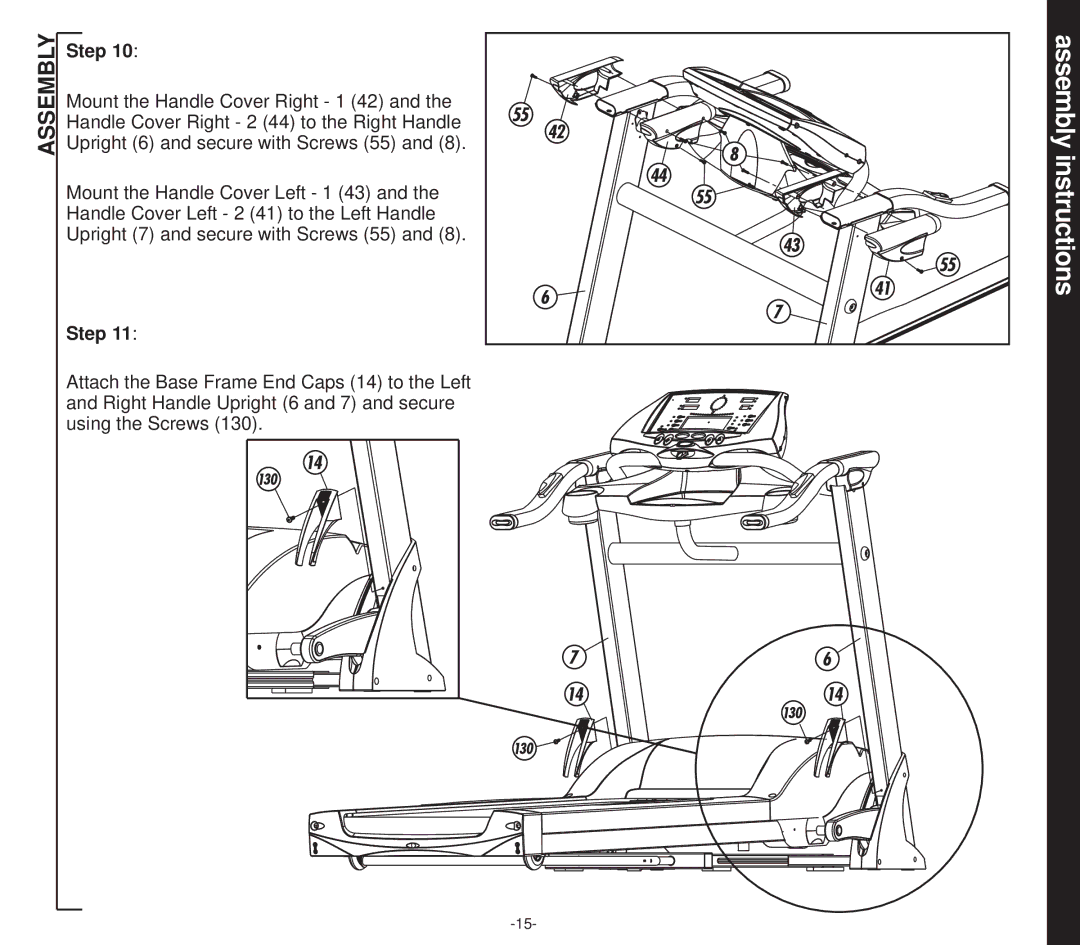 Smooth Fitness EVO 2CD owner manual Assembly instructions 