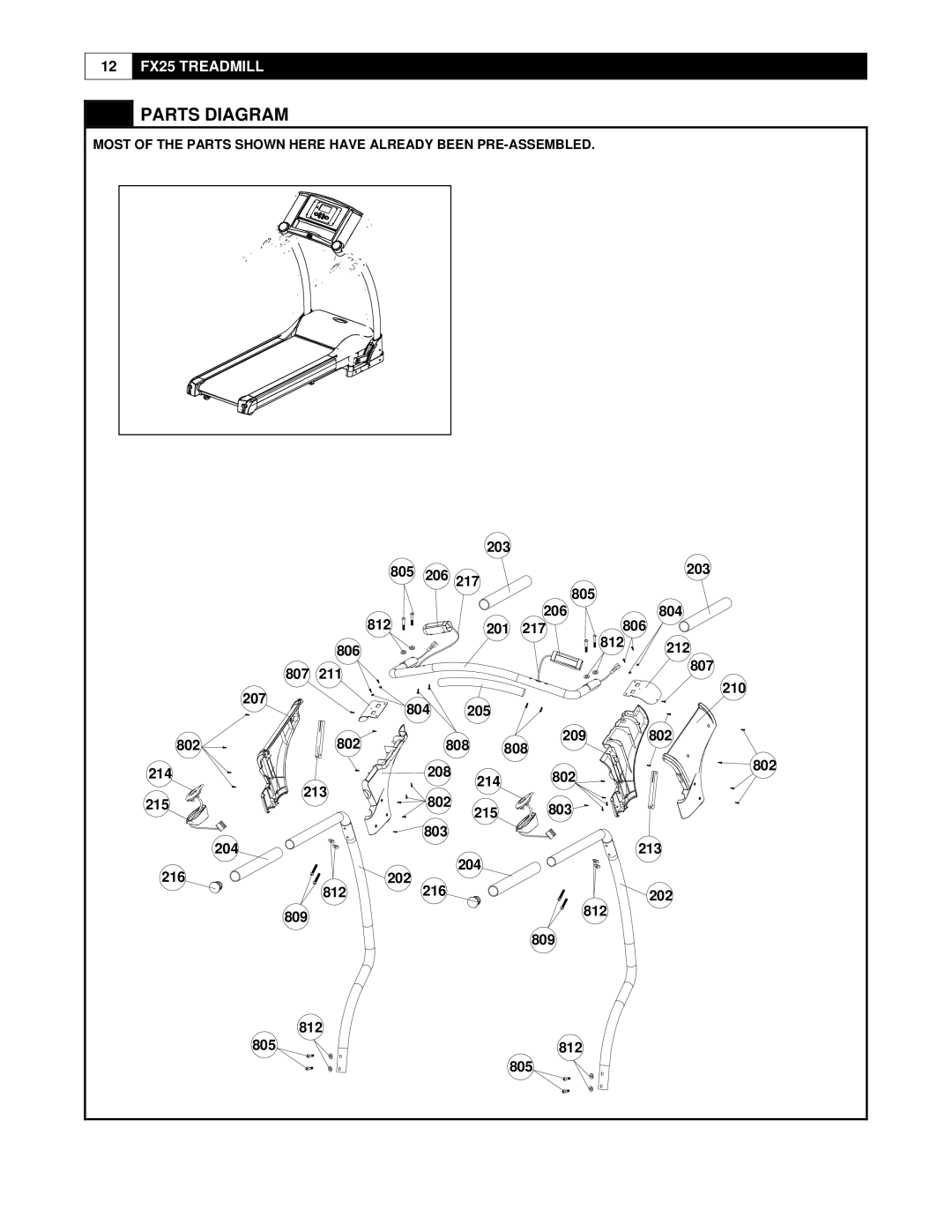 Smooth Fitness FX25 user manual 807 