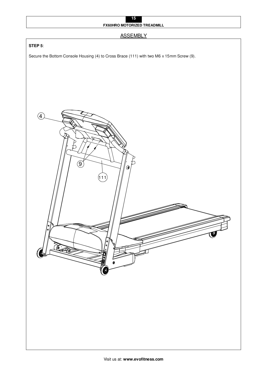 Smooth Fitness FX60HRO user manual 111 