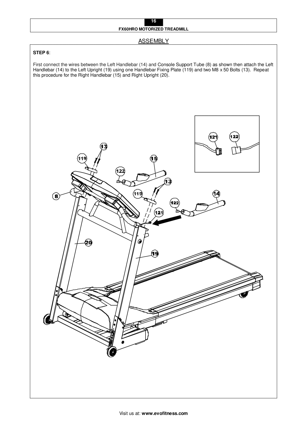 Smooth Fitness FX60HRO user manual Assembly 