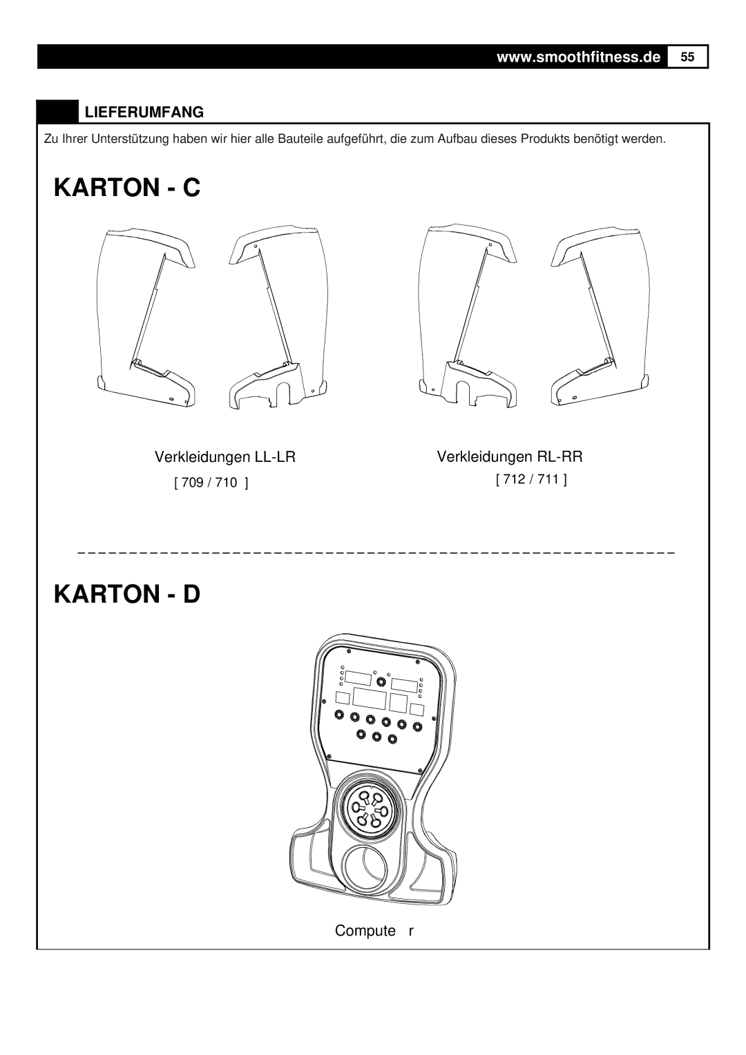 Smooth Fitness Smooth Agile Trainer user manual Karton C 