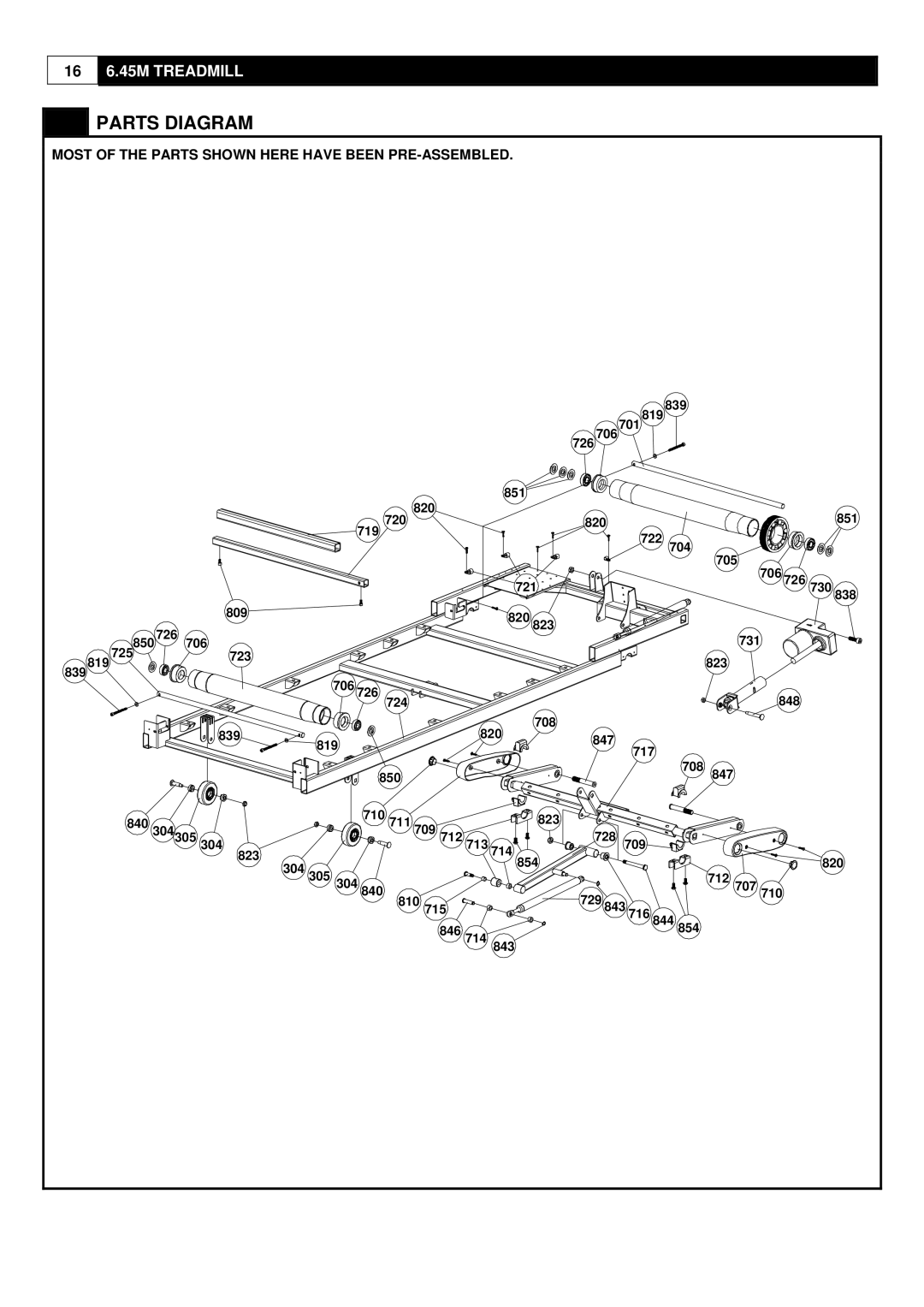 Smooth Fitness ST-MNL-645-SMUS-1, 6.45M Motorized Treadmill user manual 726 