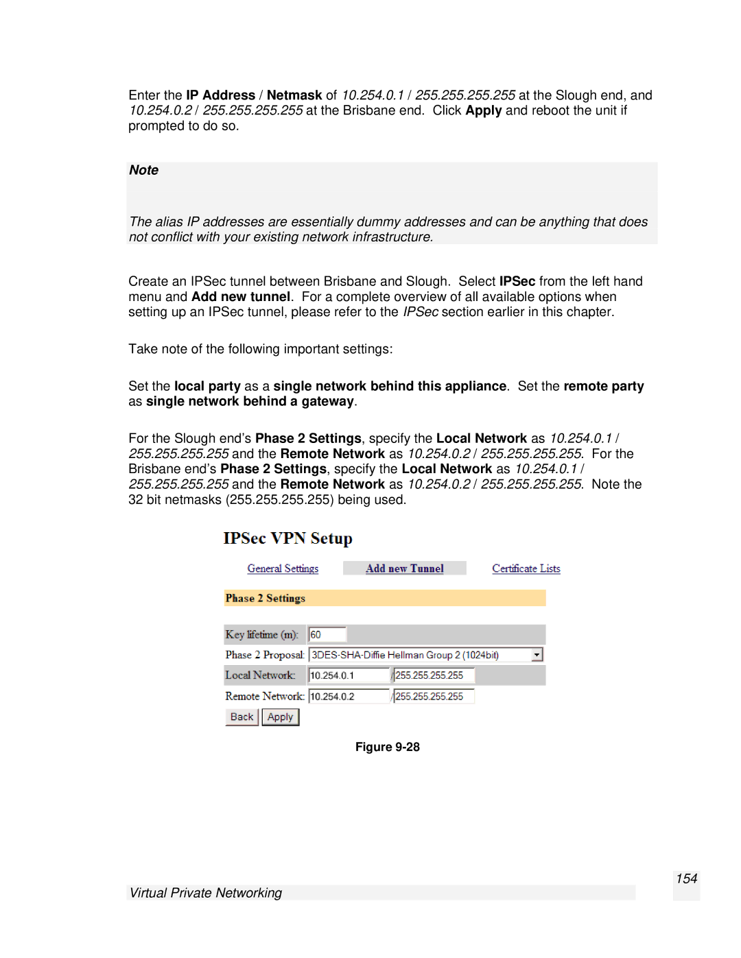 SnapGear 2.0.1 user manual Virtual Private Networking 