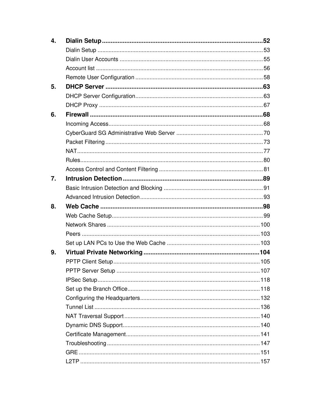 SnapGear 2.0.1 user manual Firewall, 104 