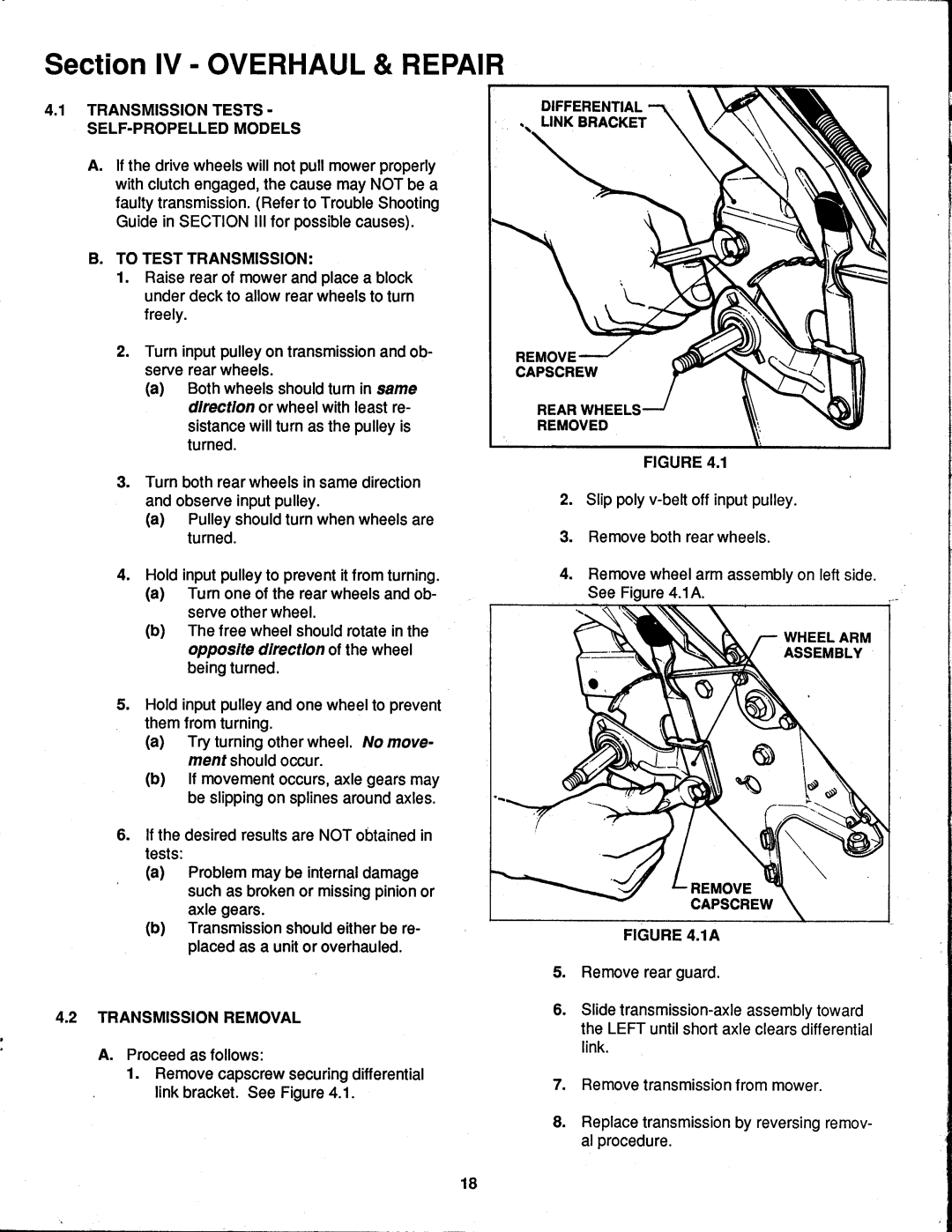 Snapper 0-7001 manual 