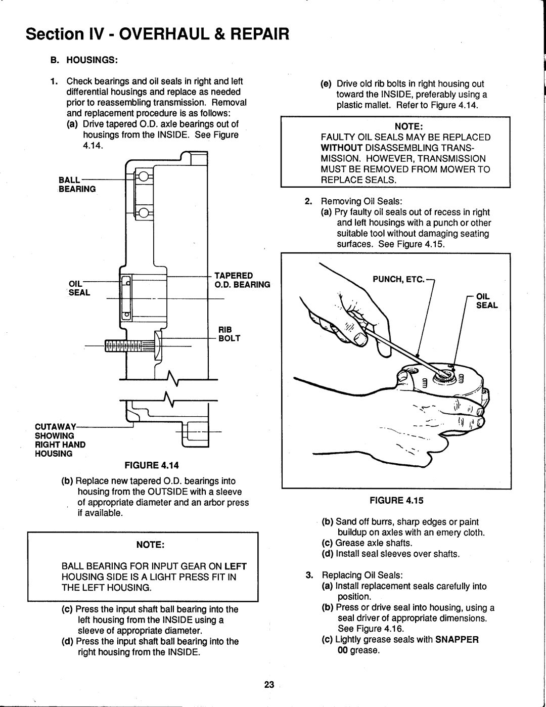 Snapper 0-7001 manual 