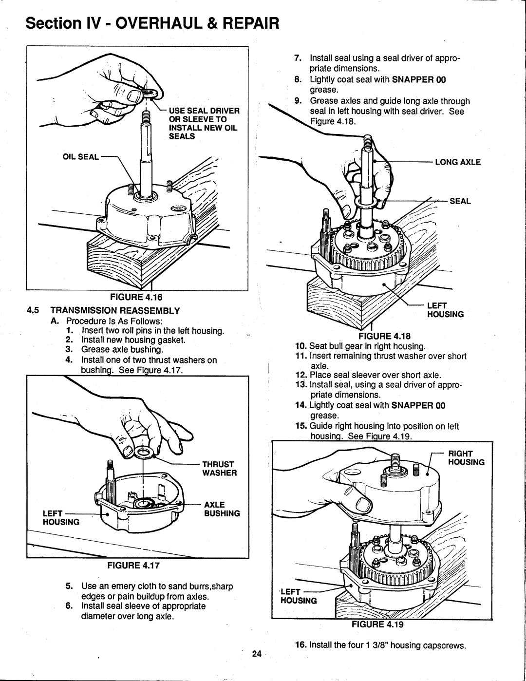 Snapper 0-7001 manual 