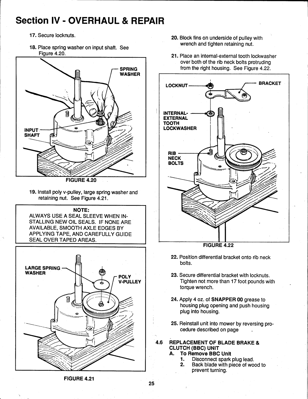 Snapper 0-7001 manual 