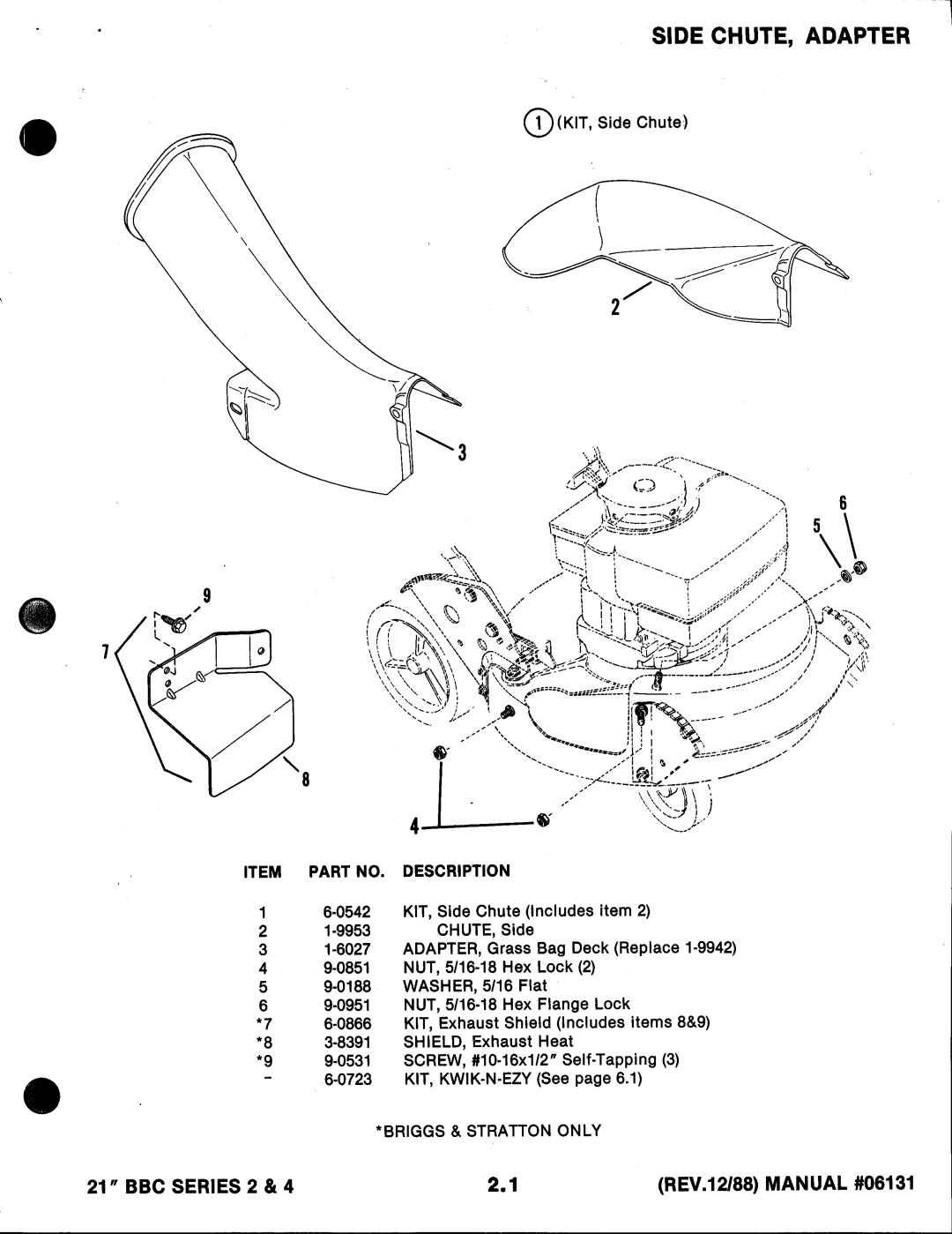 Snapper 06131, 06141 manual 