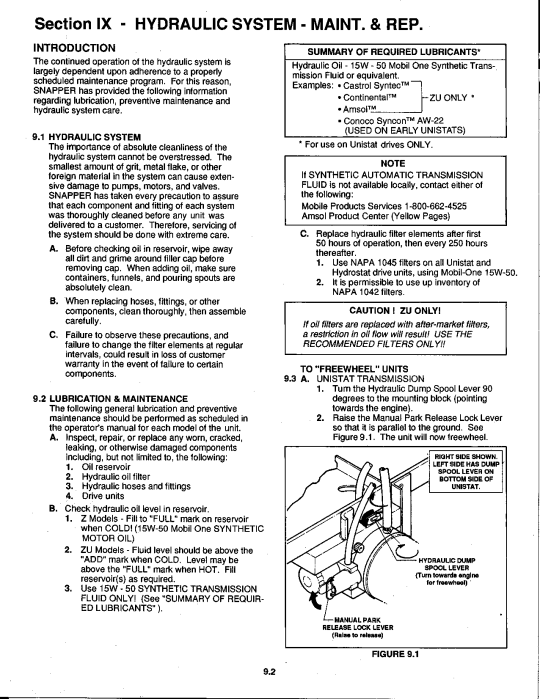 Snapper 07220 manual 