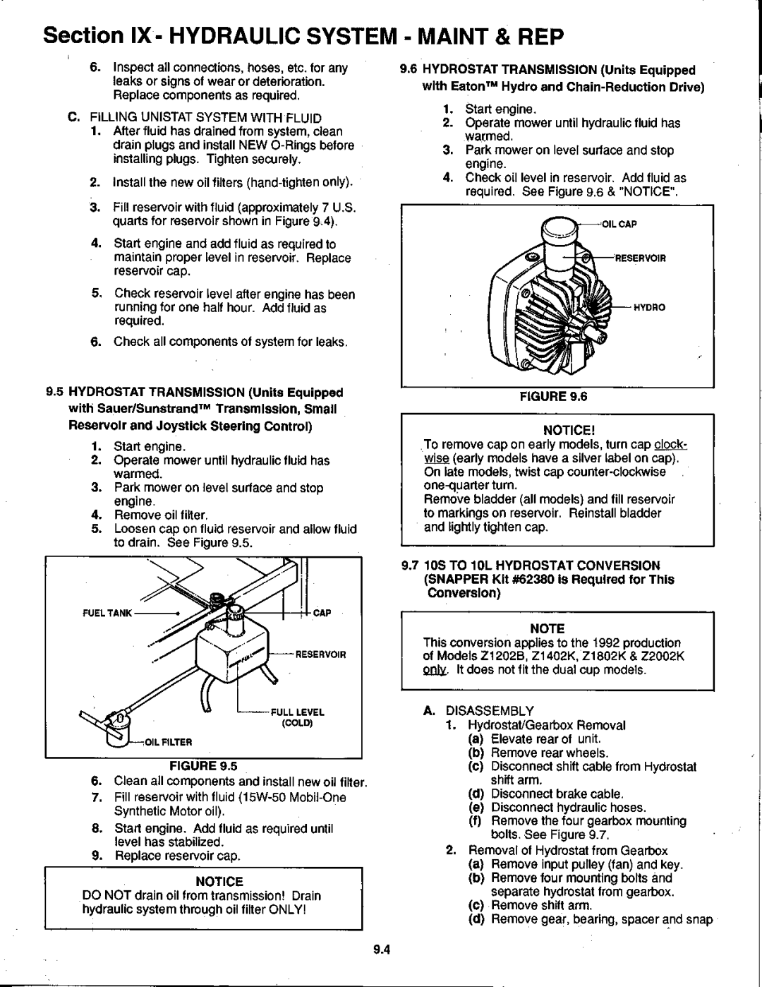 Snapper 07220 manual 