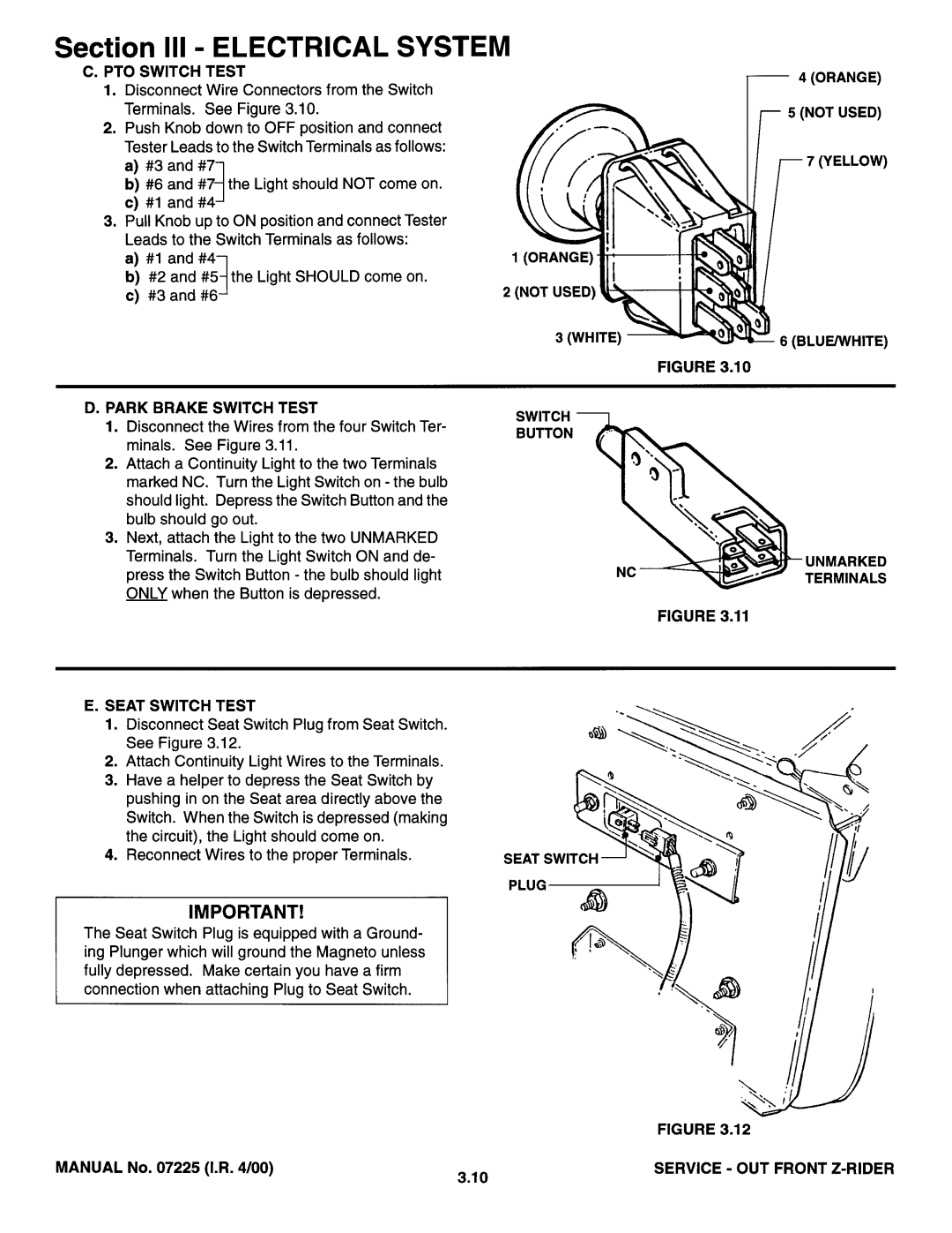 Snapper 07225 manual 