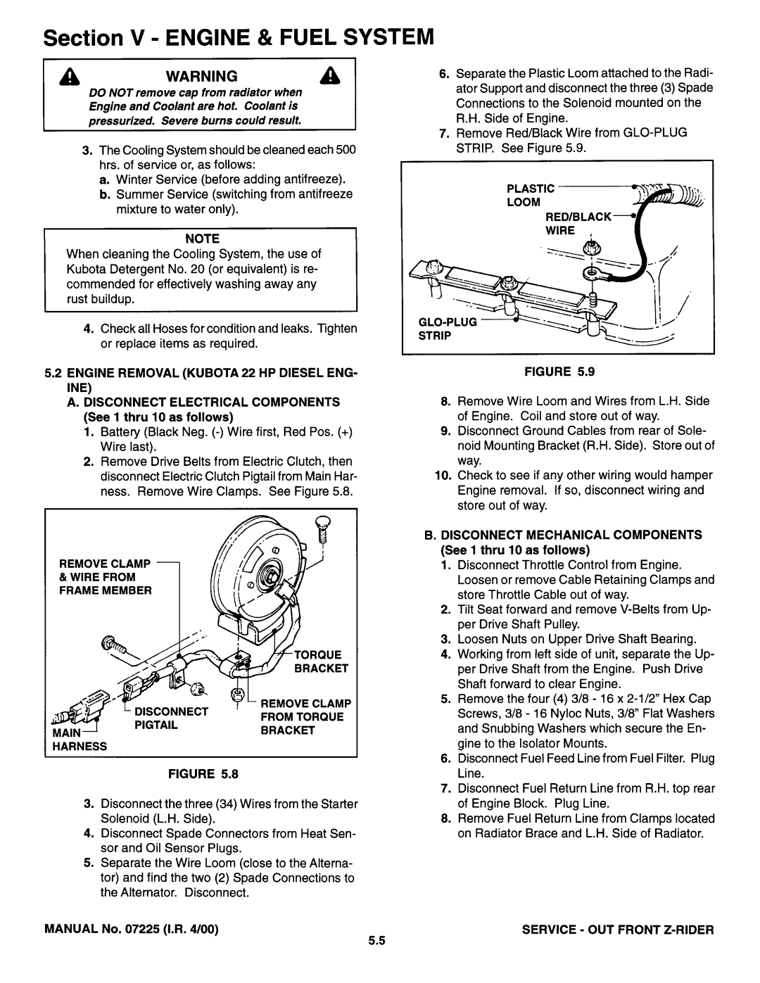 Snapper 07225 manual 