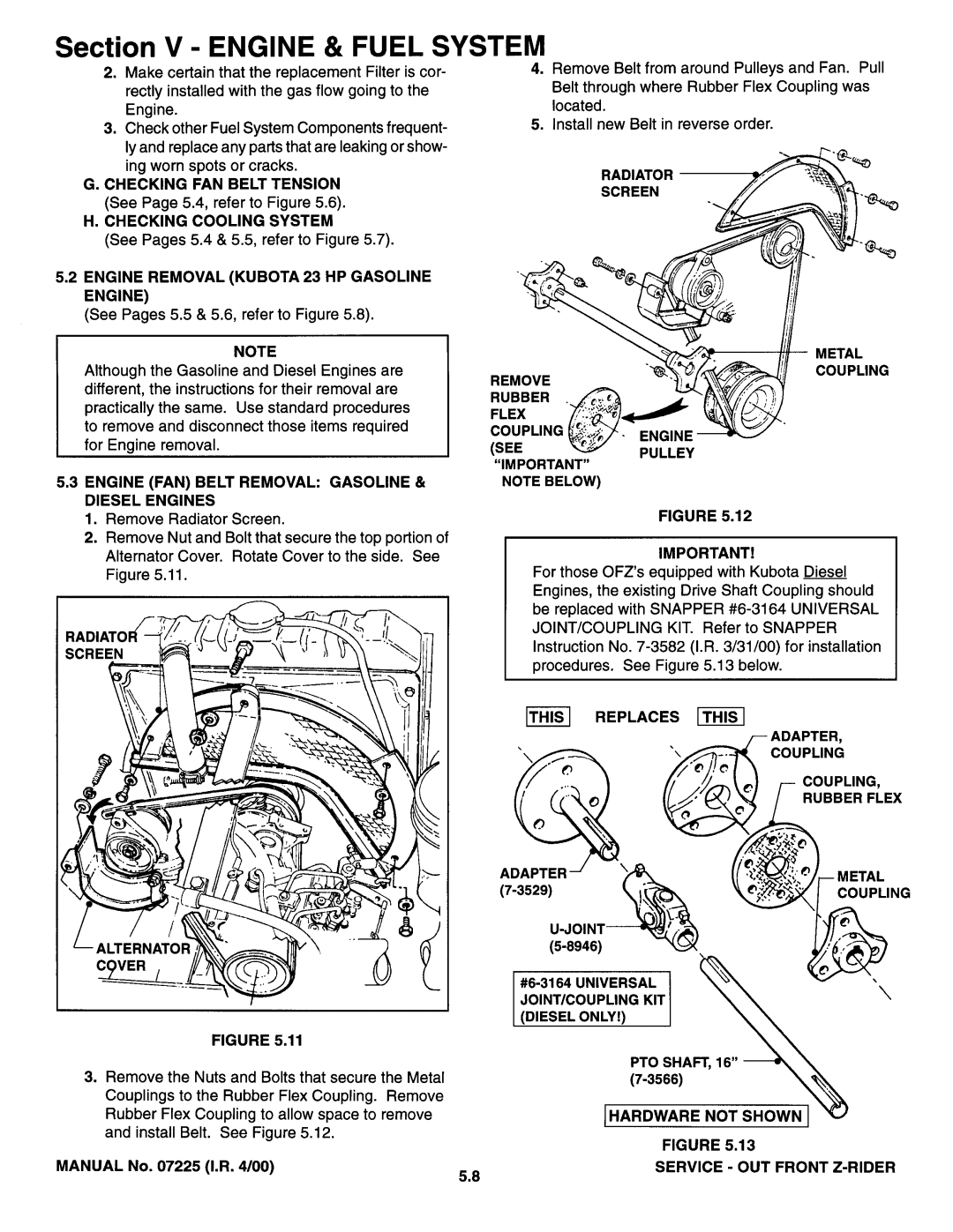 Snapper 07225 manual 