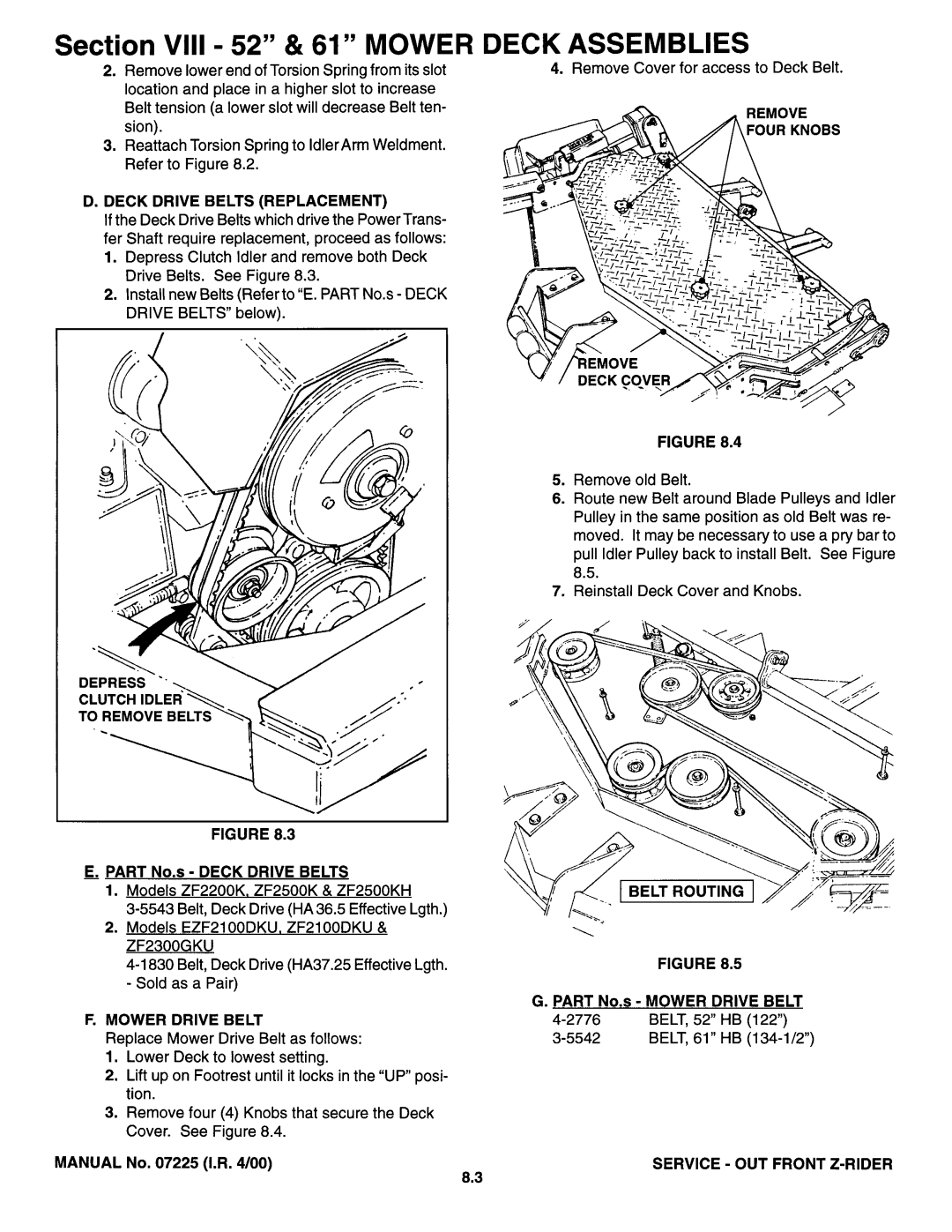 Snapper 07225 manual 