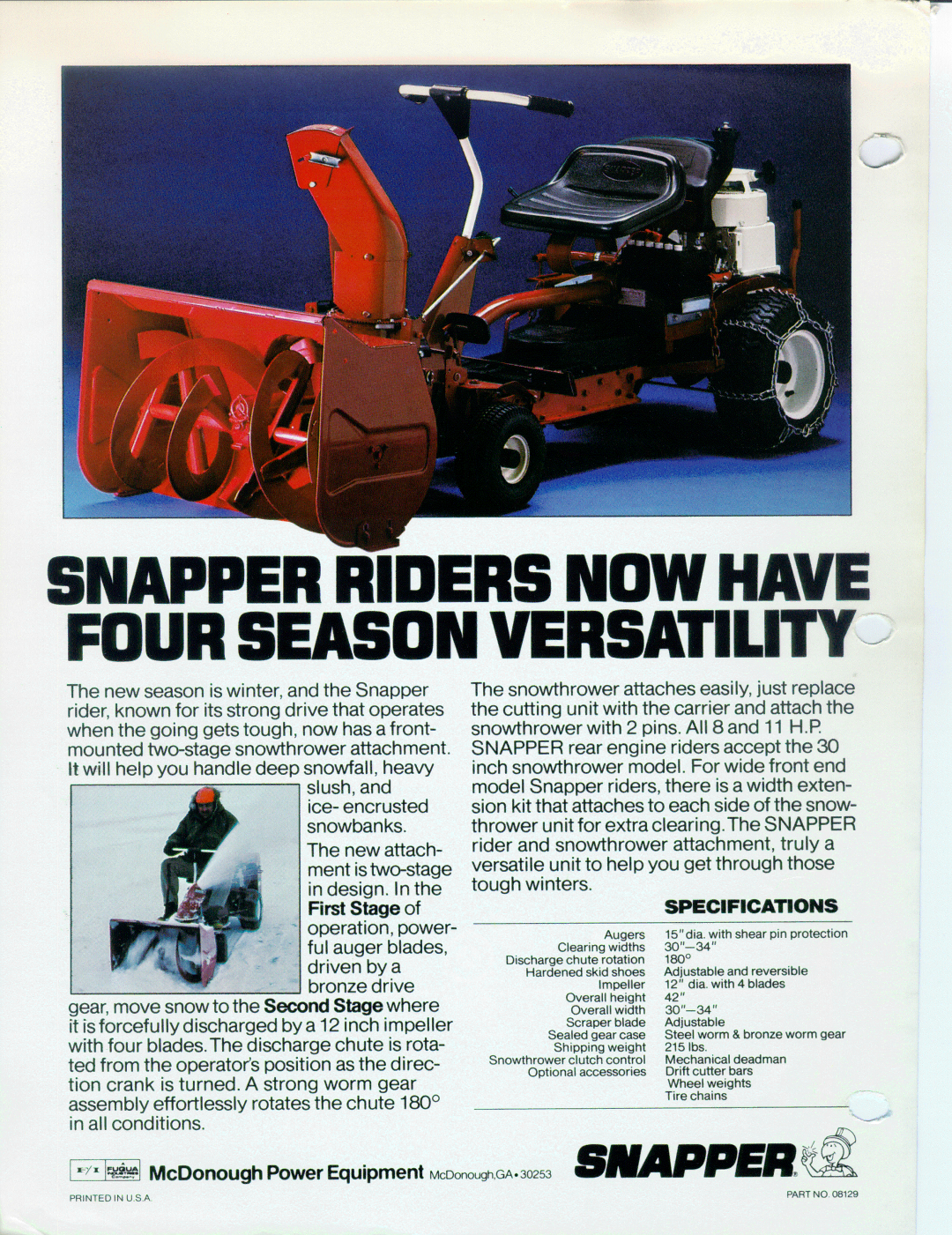 Snapper 1-4228 manual 