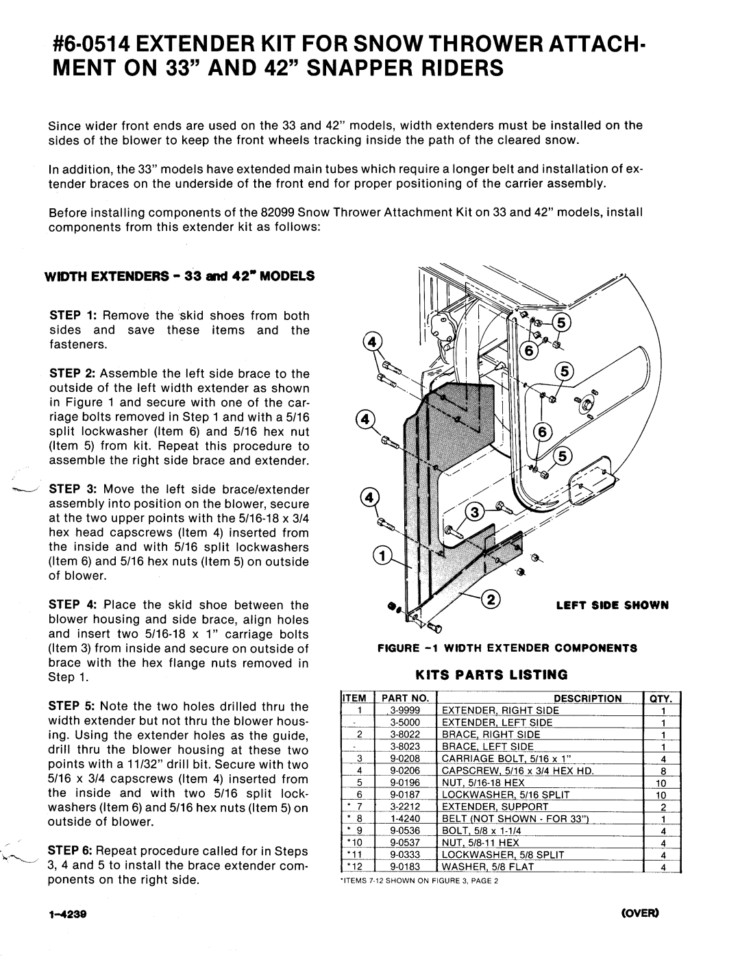 Snapper 1-4228 manual 