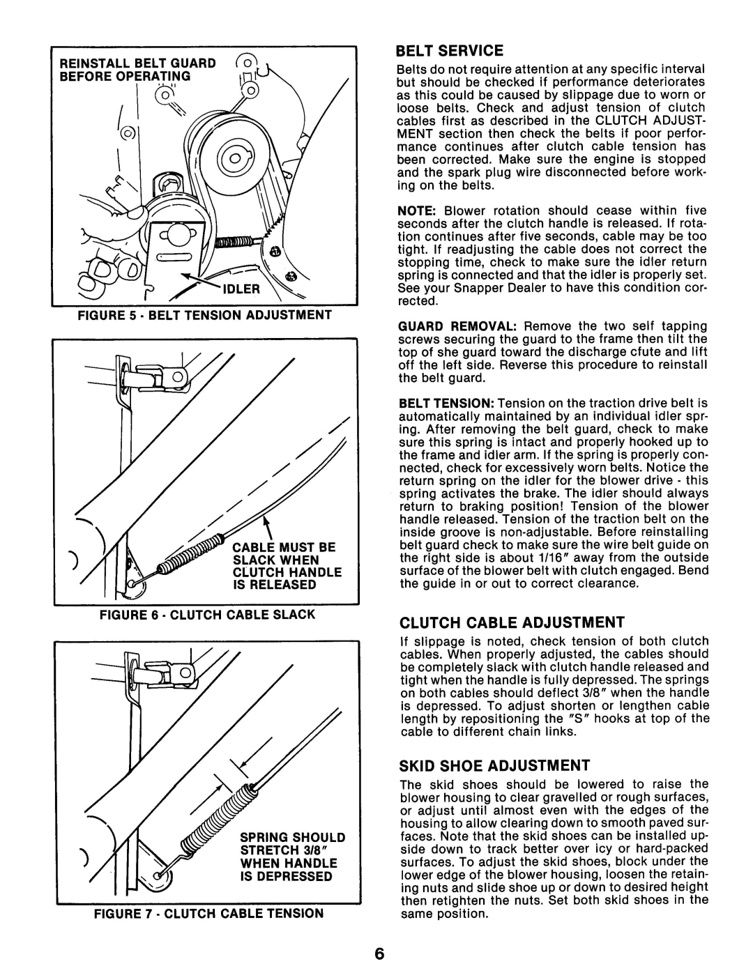 Snapper 1-4299 manual 