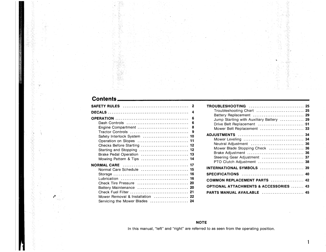 Snapper 12.5 Gear manual 