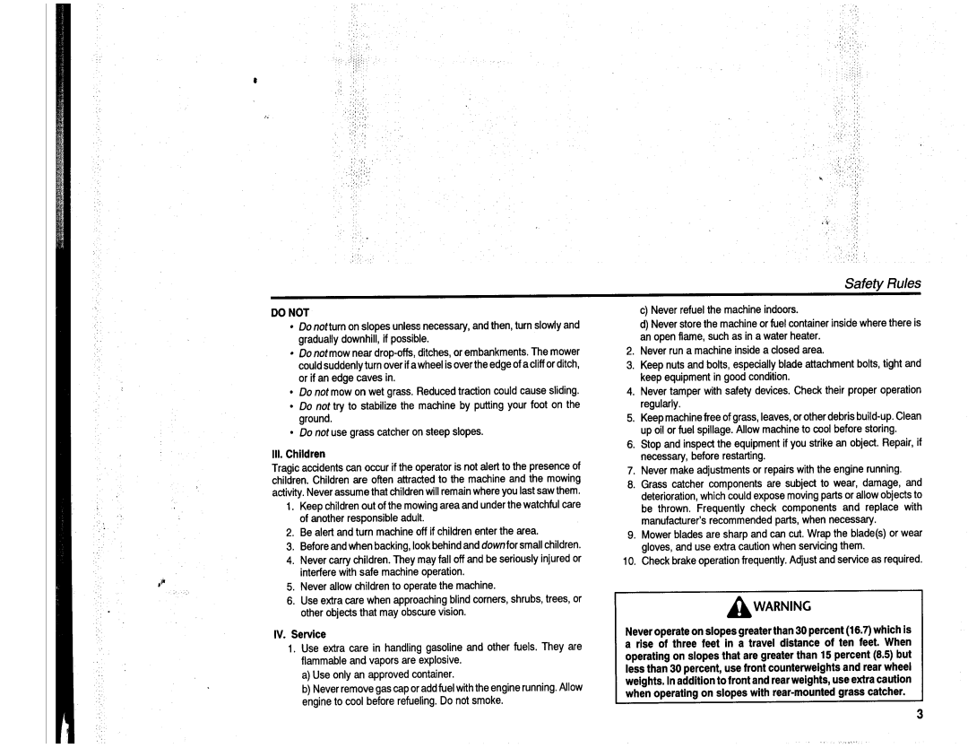 Snapper 12.5 Gear manual 