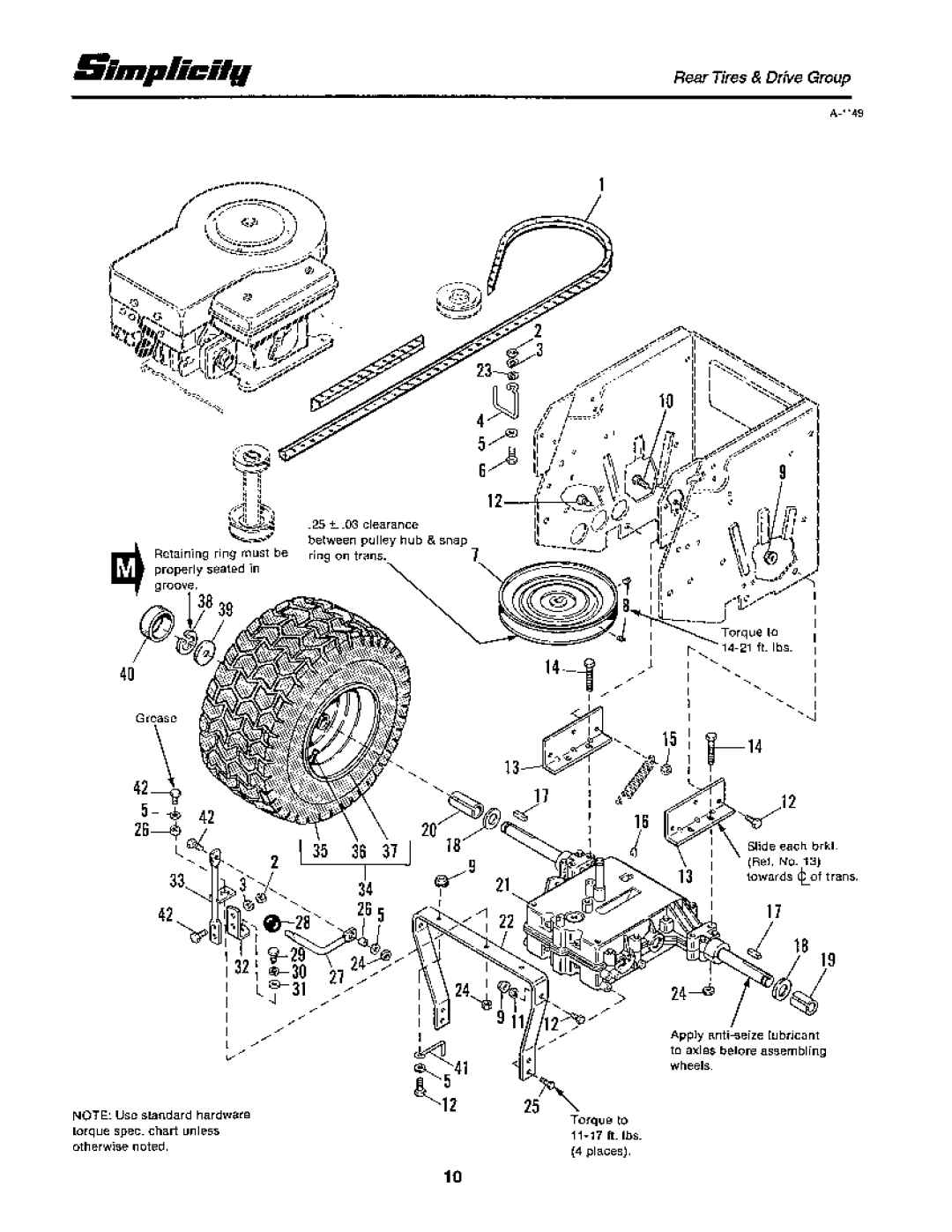 Snapper 12RTG Series manual 