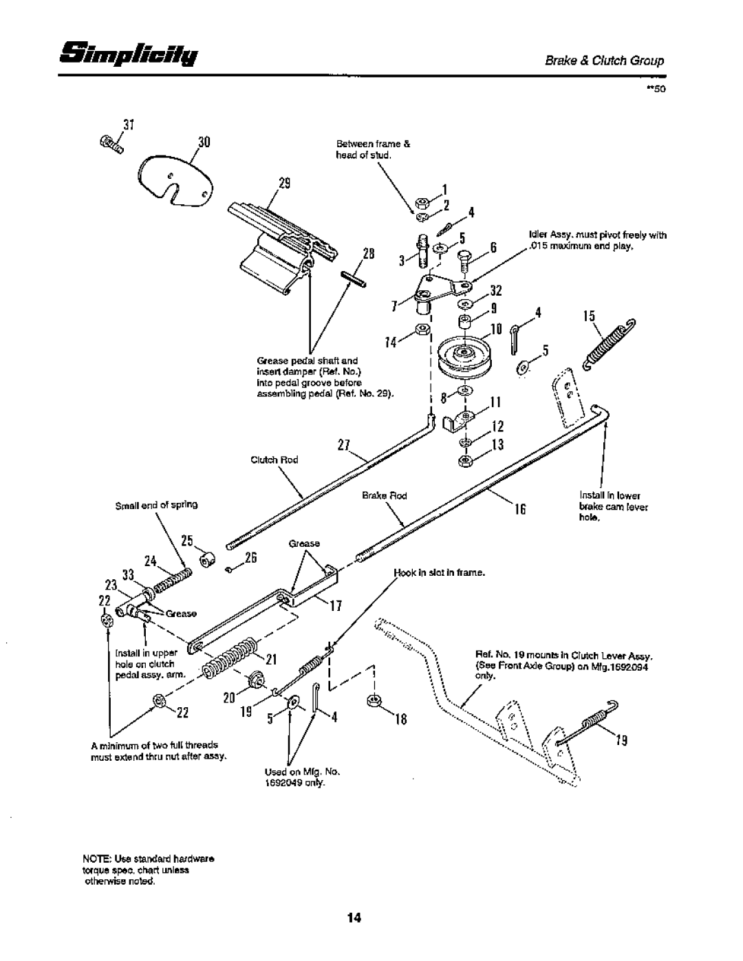 Snapper 12RTG Series manual 