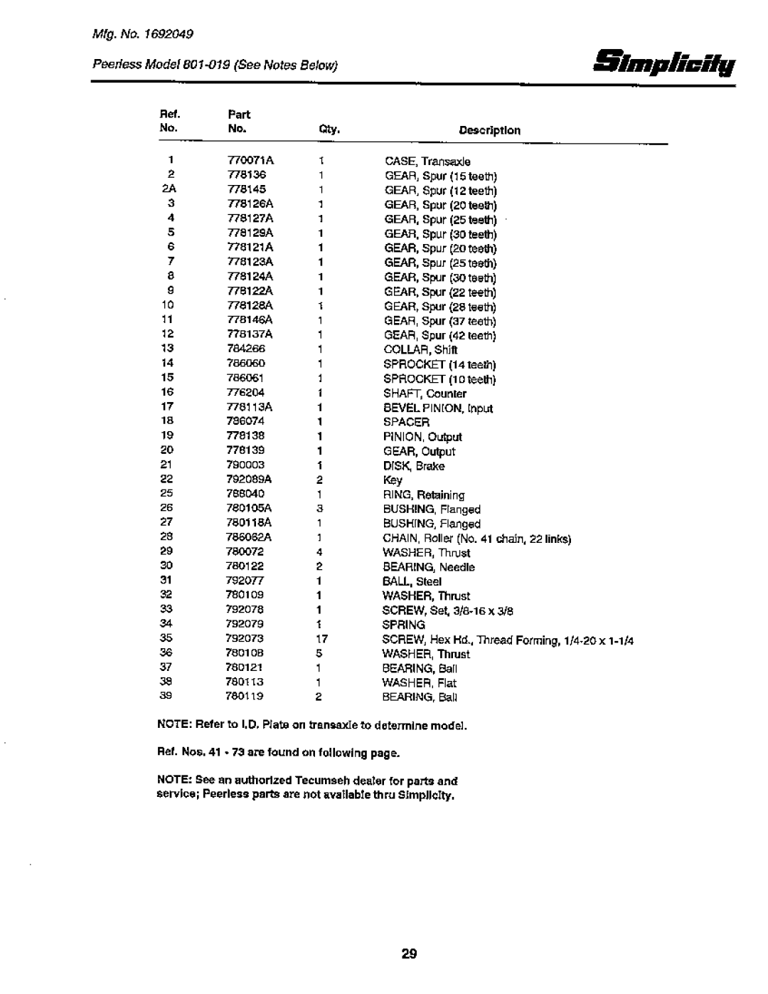 Snapper 12RTG Series manual 