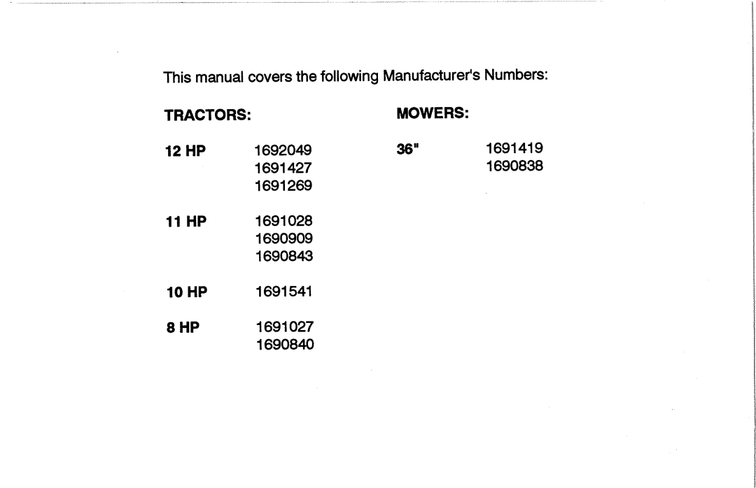 Snapper 12RTG36 manual 