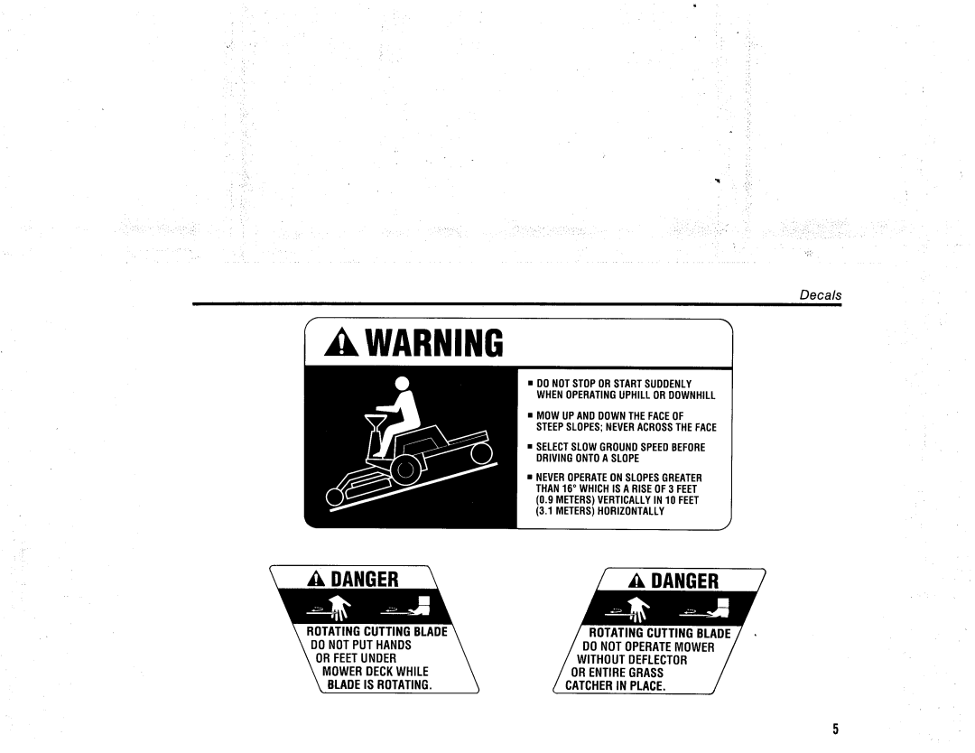 Snapper 1300 Series manual 