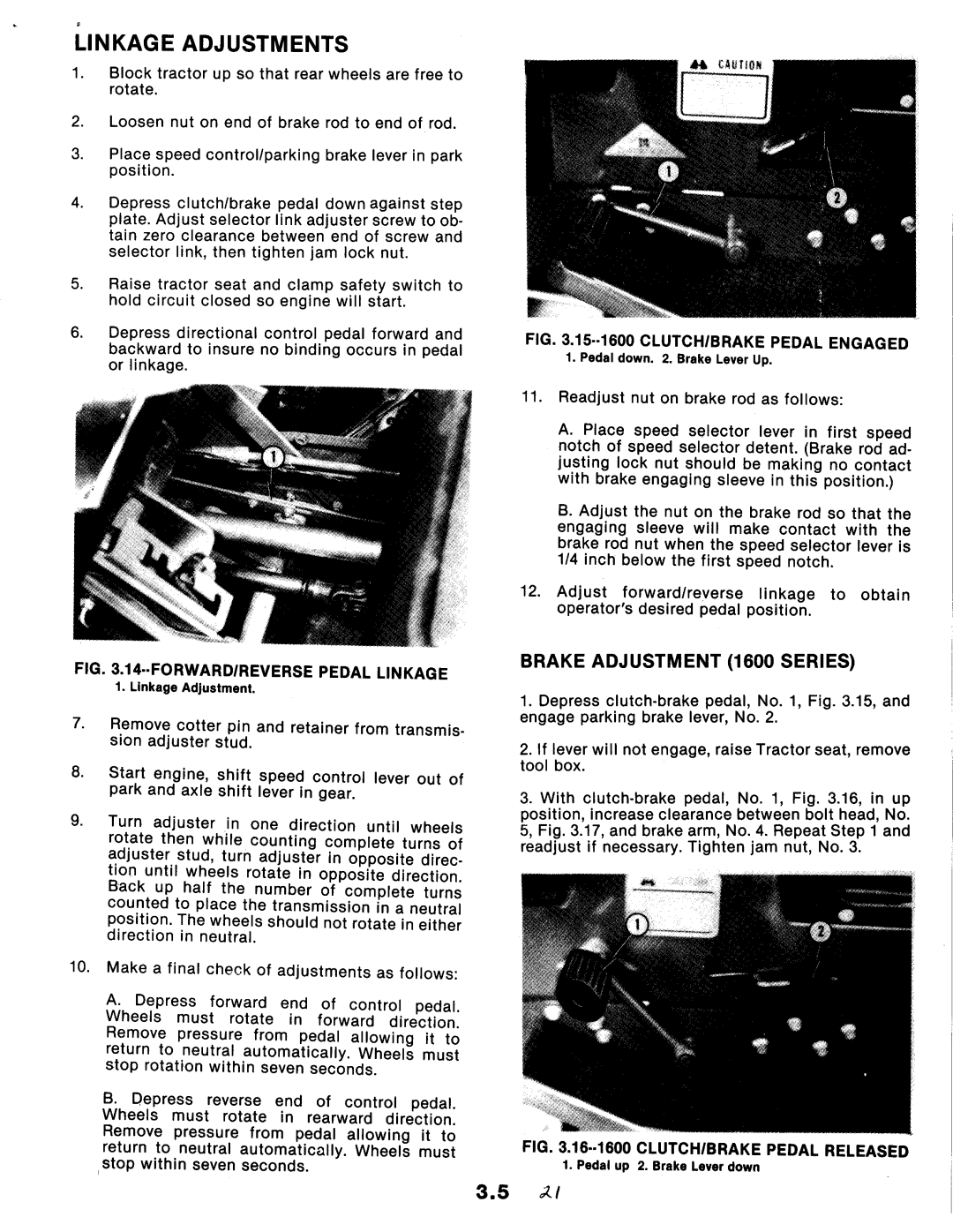 Snapper 1600, 1650, 1855 Series manual 