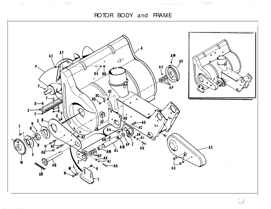 Snapper 1602 manual Rotor Body and Frame 