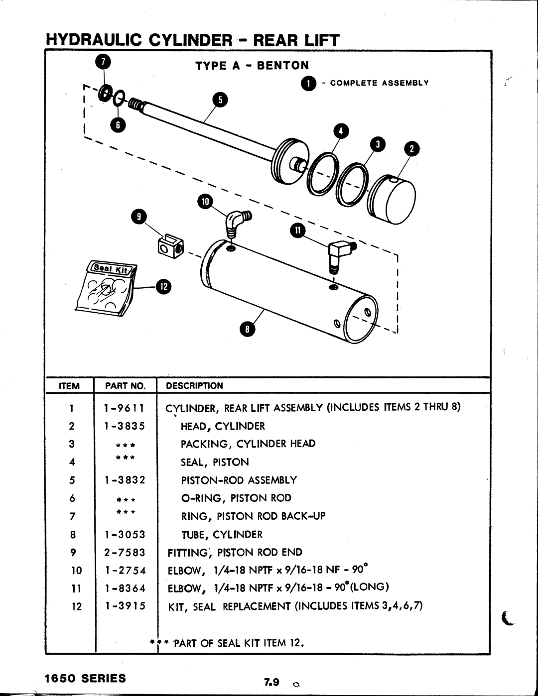 Snapper 1650 Series manual 