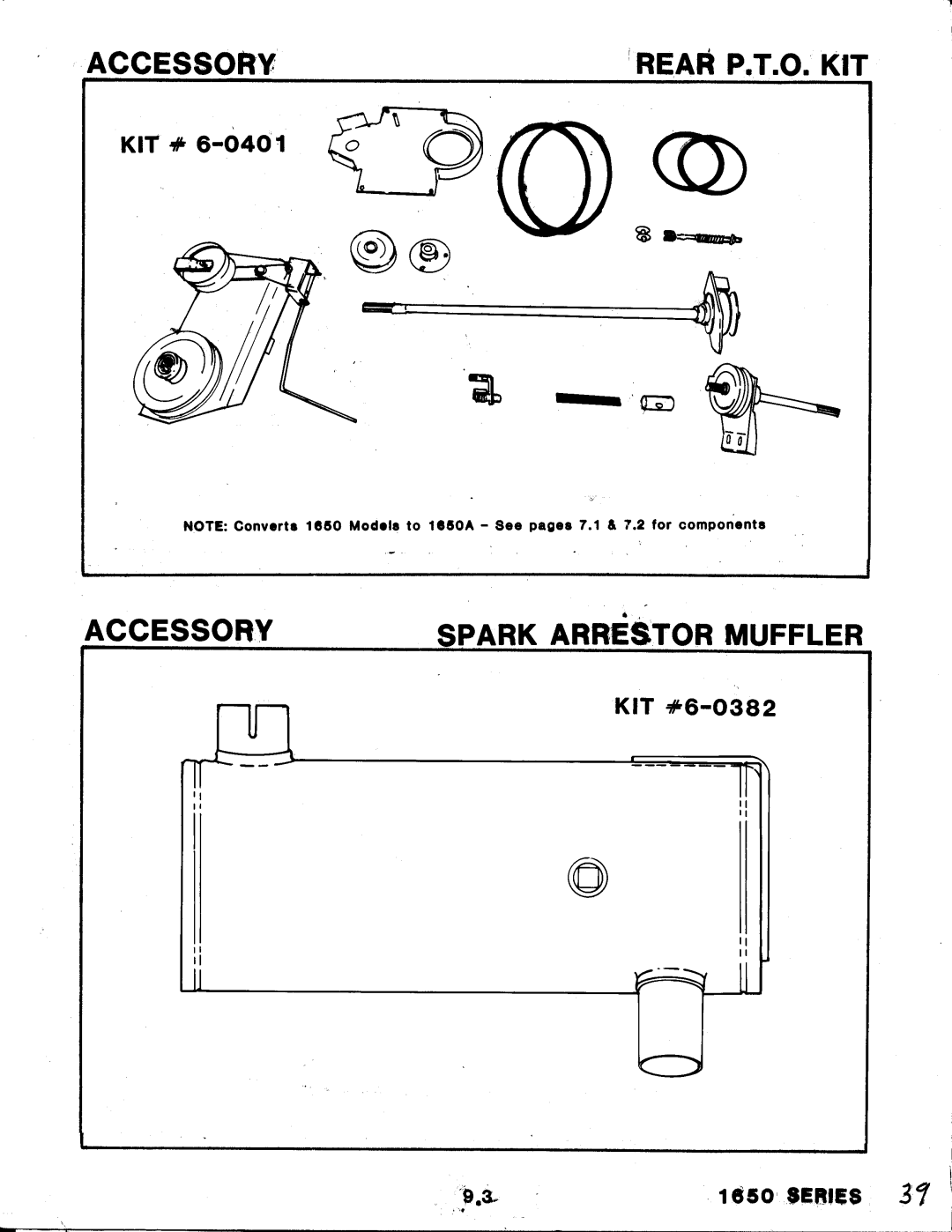 Snapper 1650 Series manual 