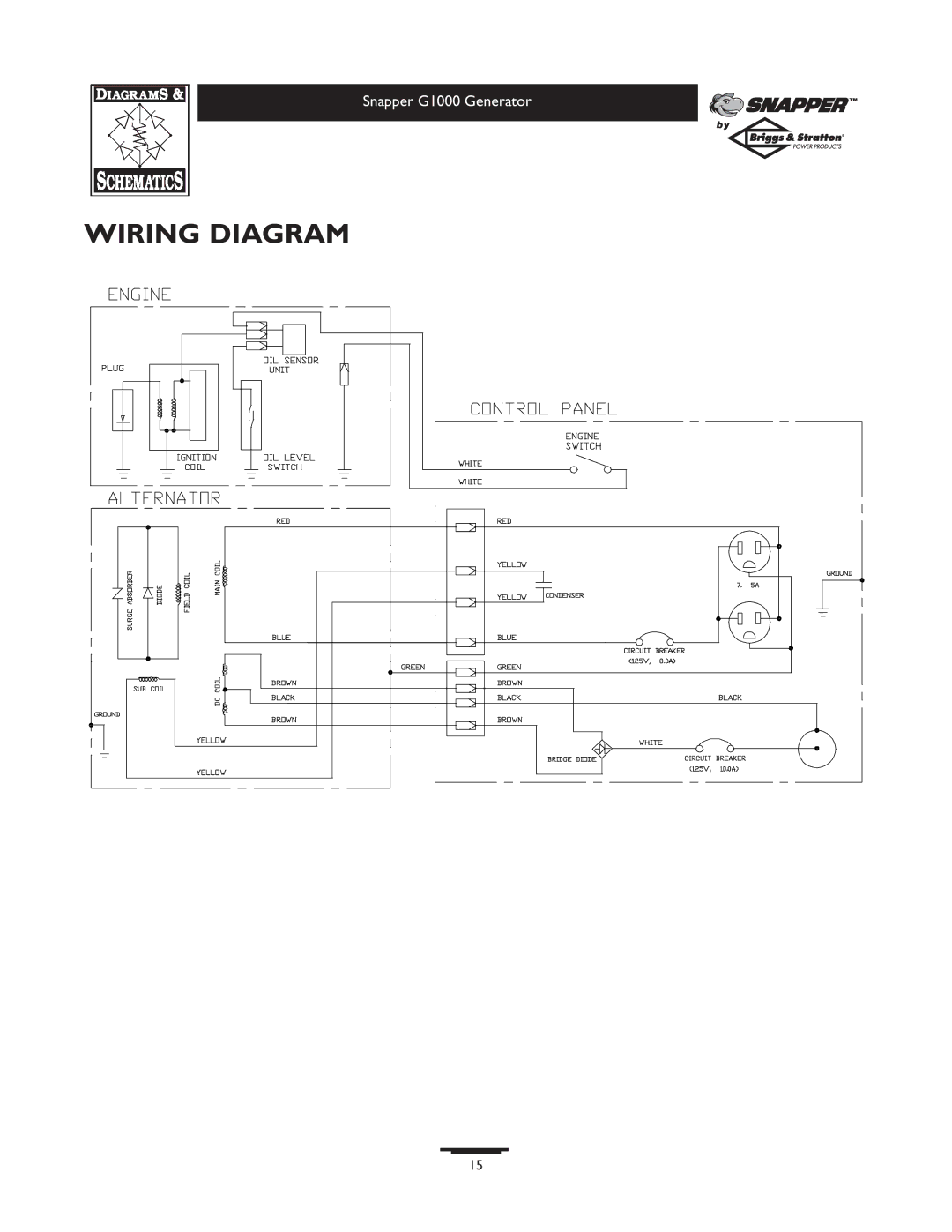 Snapper 1666-0 owner manual Wiring Diagram 