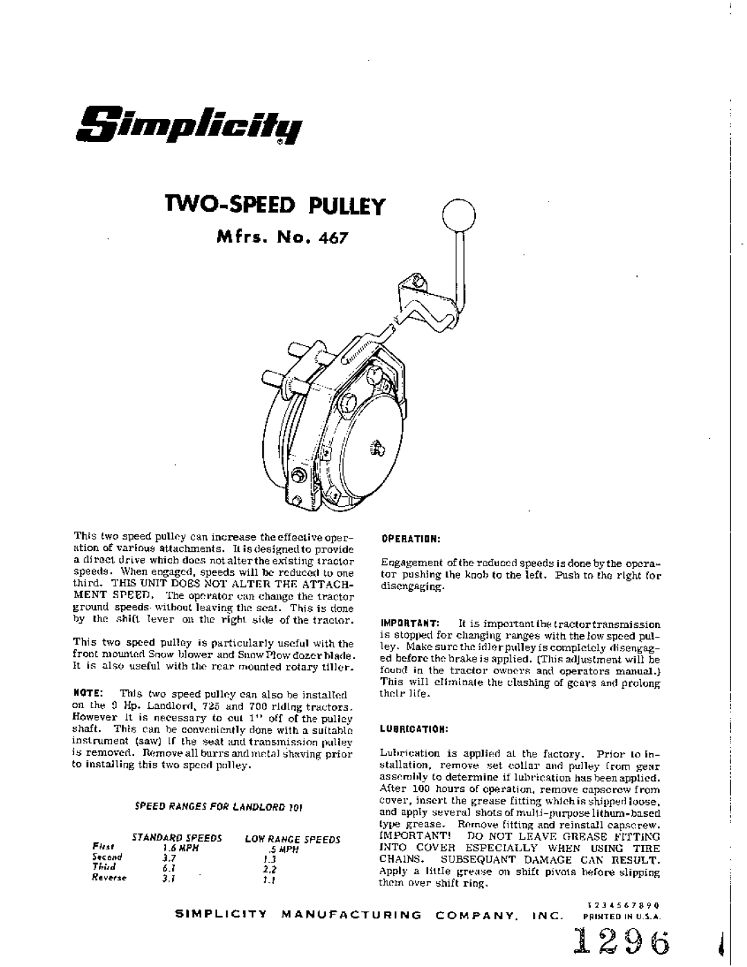 Snapper 167 manual 