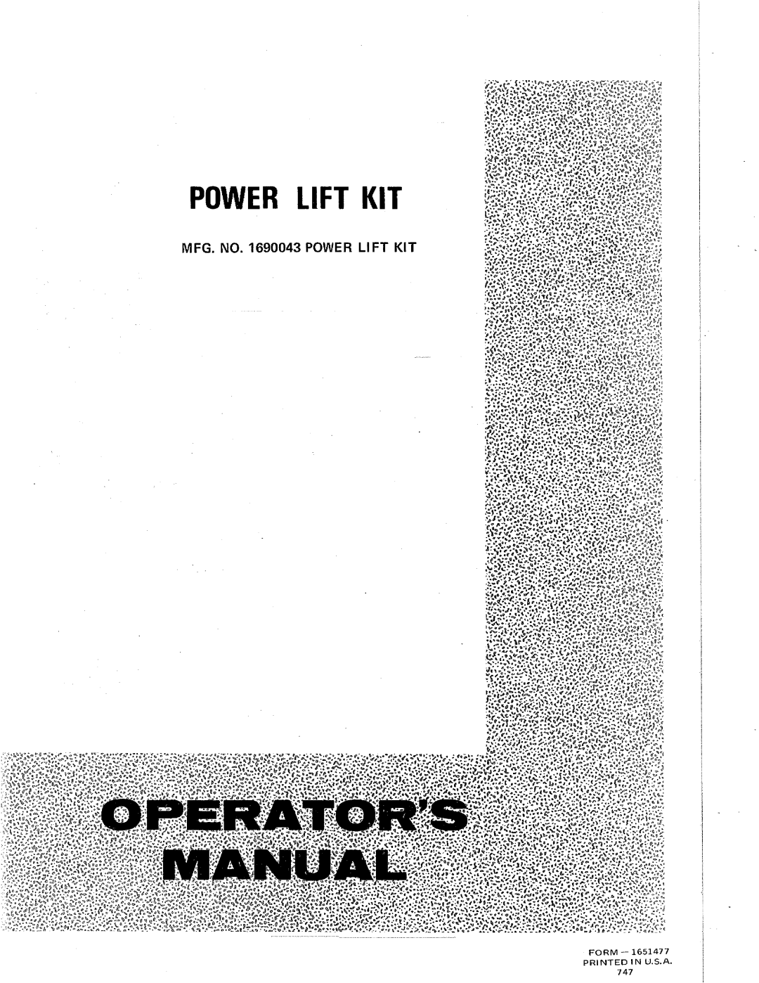 Snapper 1690043 manual 