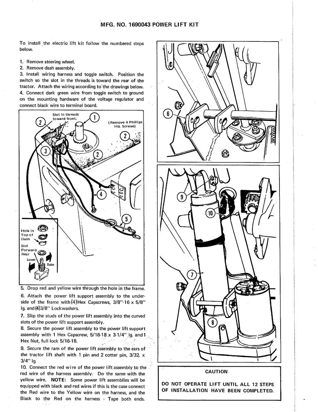 Snapper 1690043 manual 