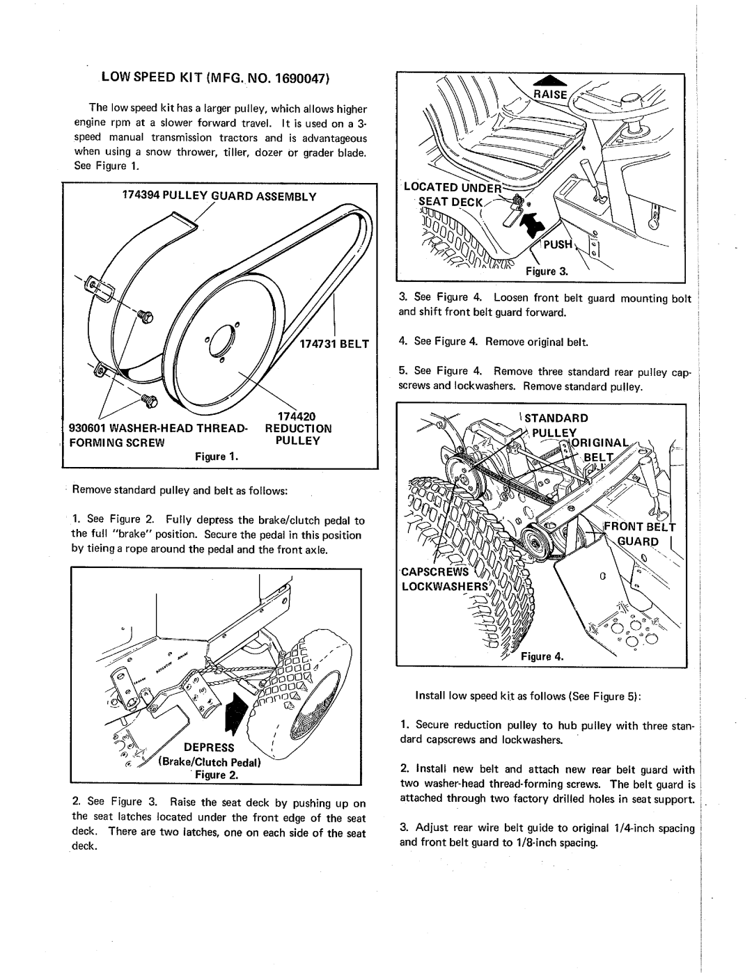 Snapper 1690047 manual 