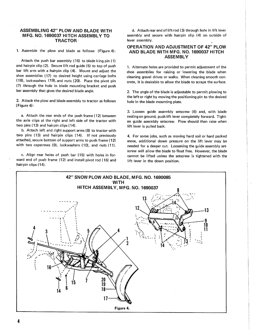 Snapper 1690085, 1690087, 1690037 manual 
