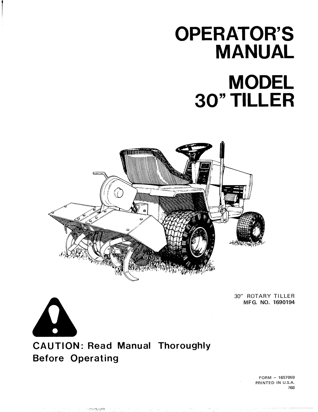 Snapper 1690194 manual 