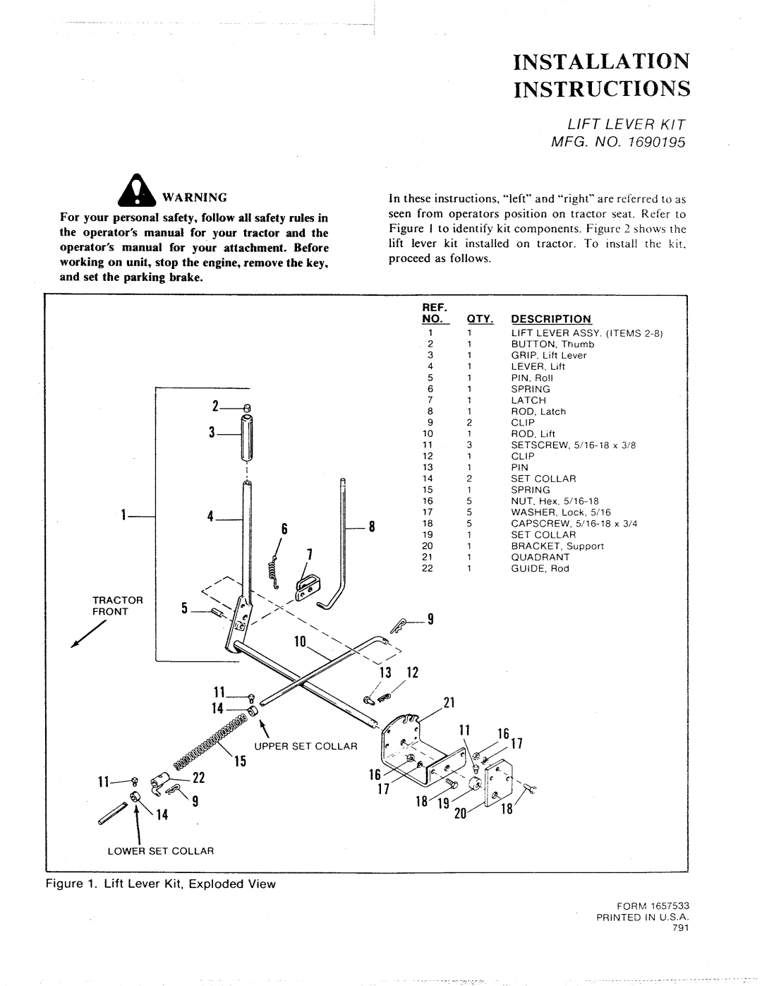 Snapper 1690195 manual 