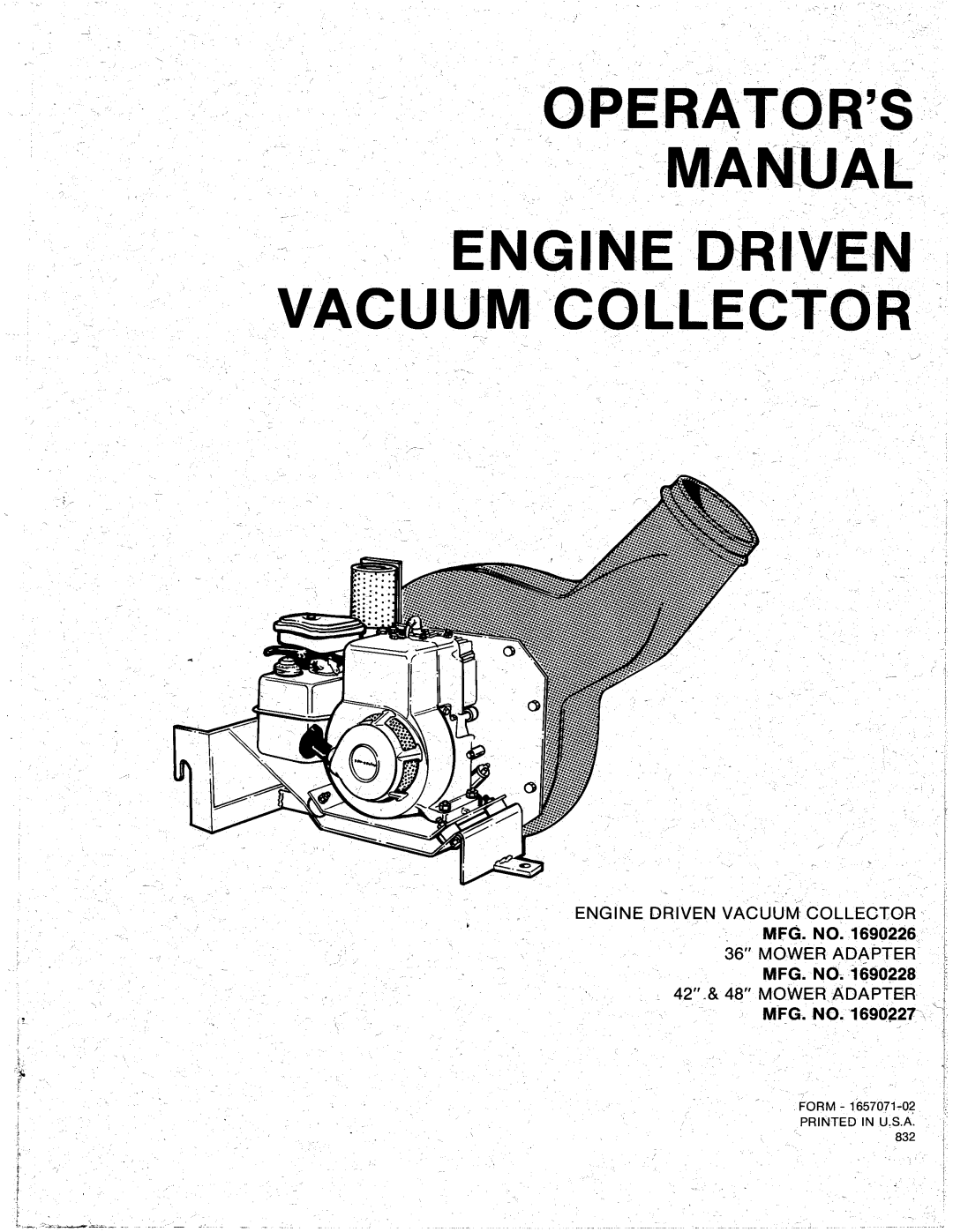 Snapper 1690227, 1690228, 1690226 manual 