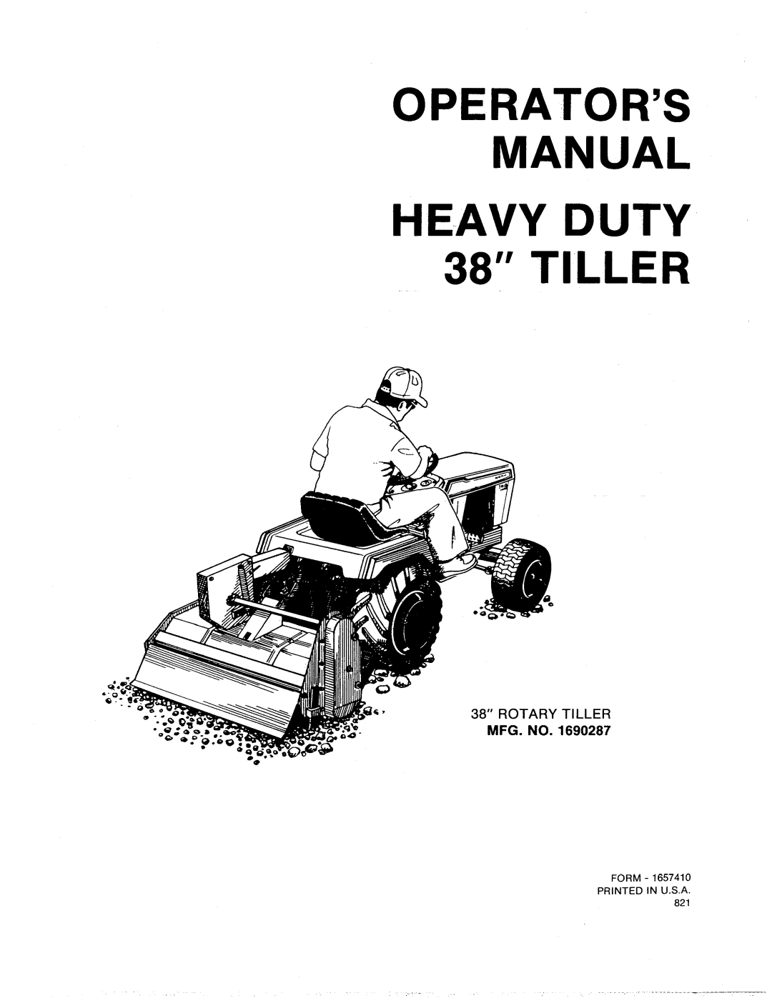 Snapper 1690287 manual 