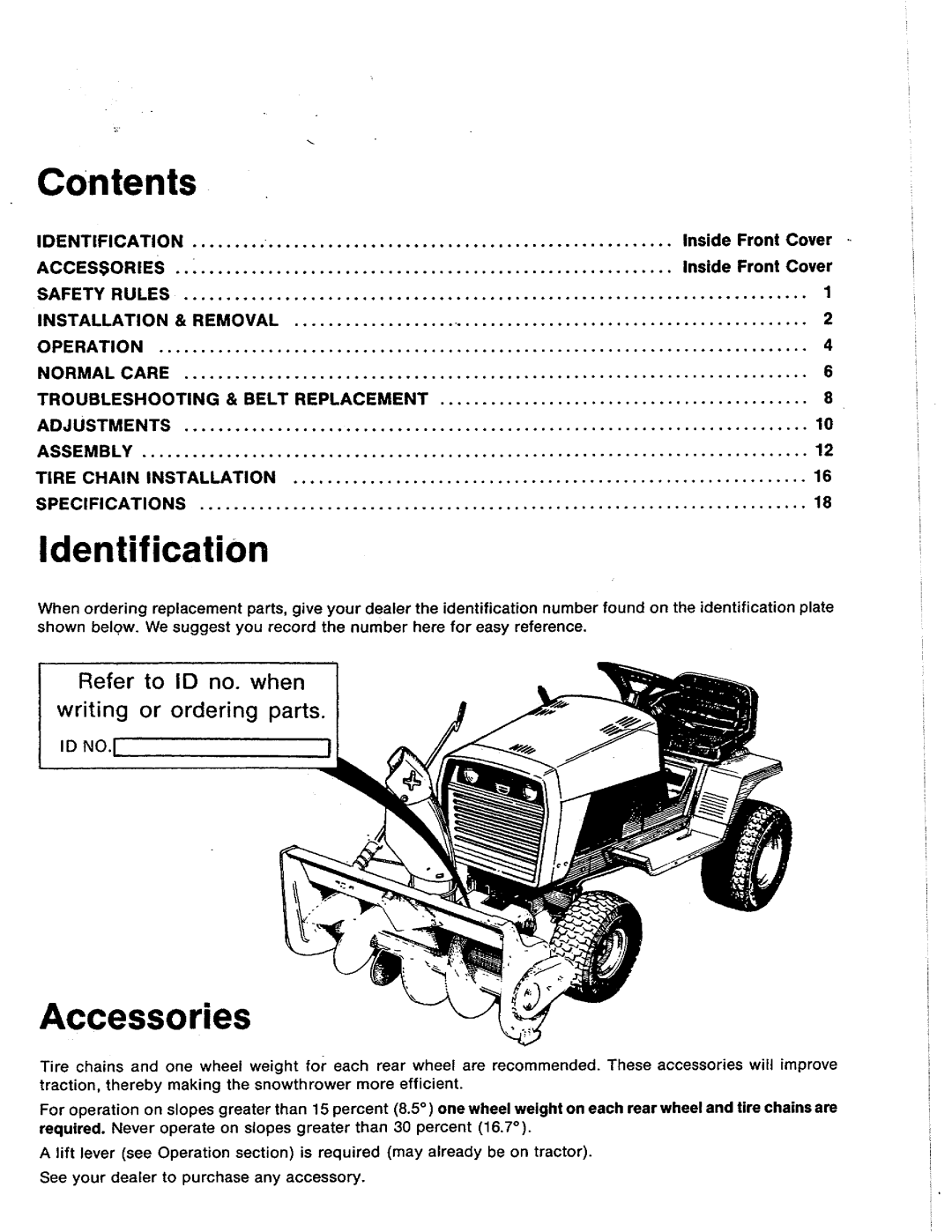 Snapper 1690548, 1690556, 1690547 manual 