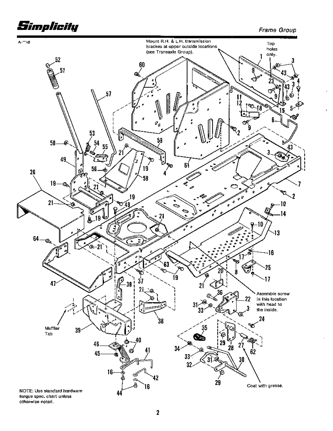 Snapper 1691735, 1691423, 1691824 manual 