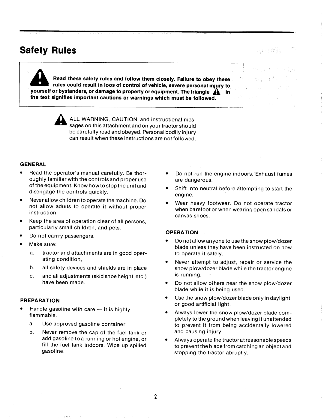 Snapper 1691520 manual 